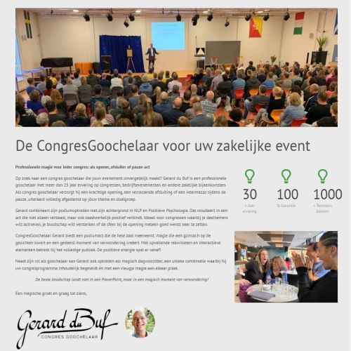 Congresgoochelaar Goochelaar voor congres Gerard du Buf